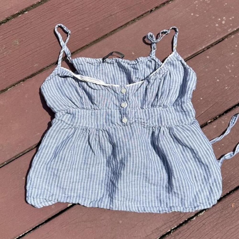 Brandy-melville Women's Blue Vest
